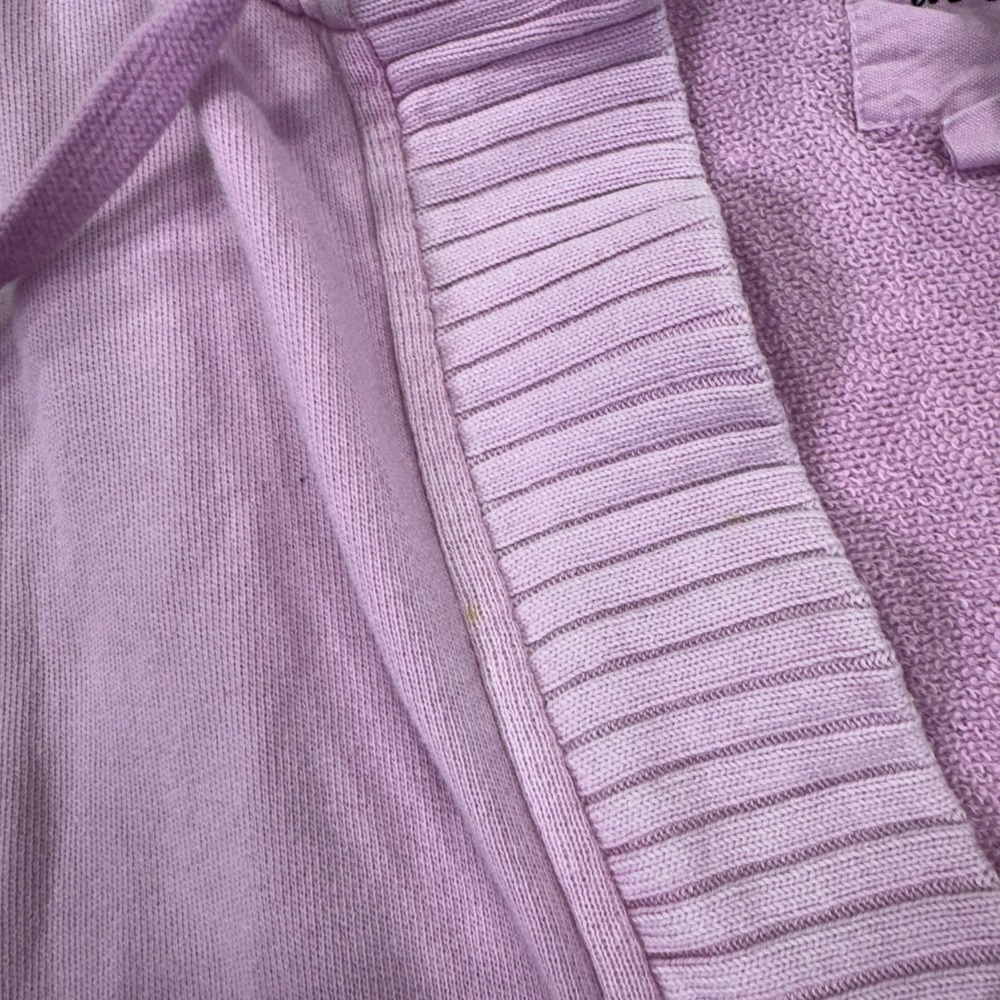 Aerie Hoodie Womens Medium Pink Pullover V Neck Kangaroo Pocket Casual City - Picture 8 of 13